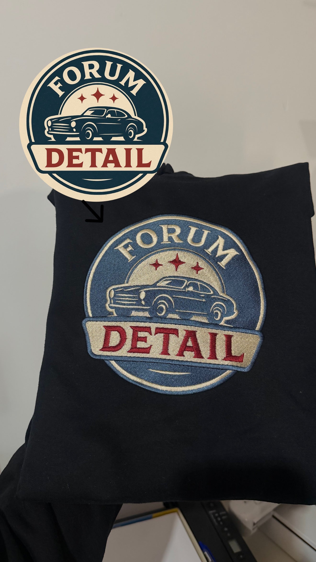 Custom logo patch embroidery