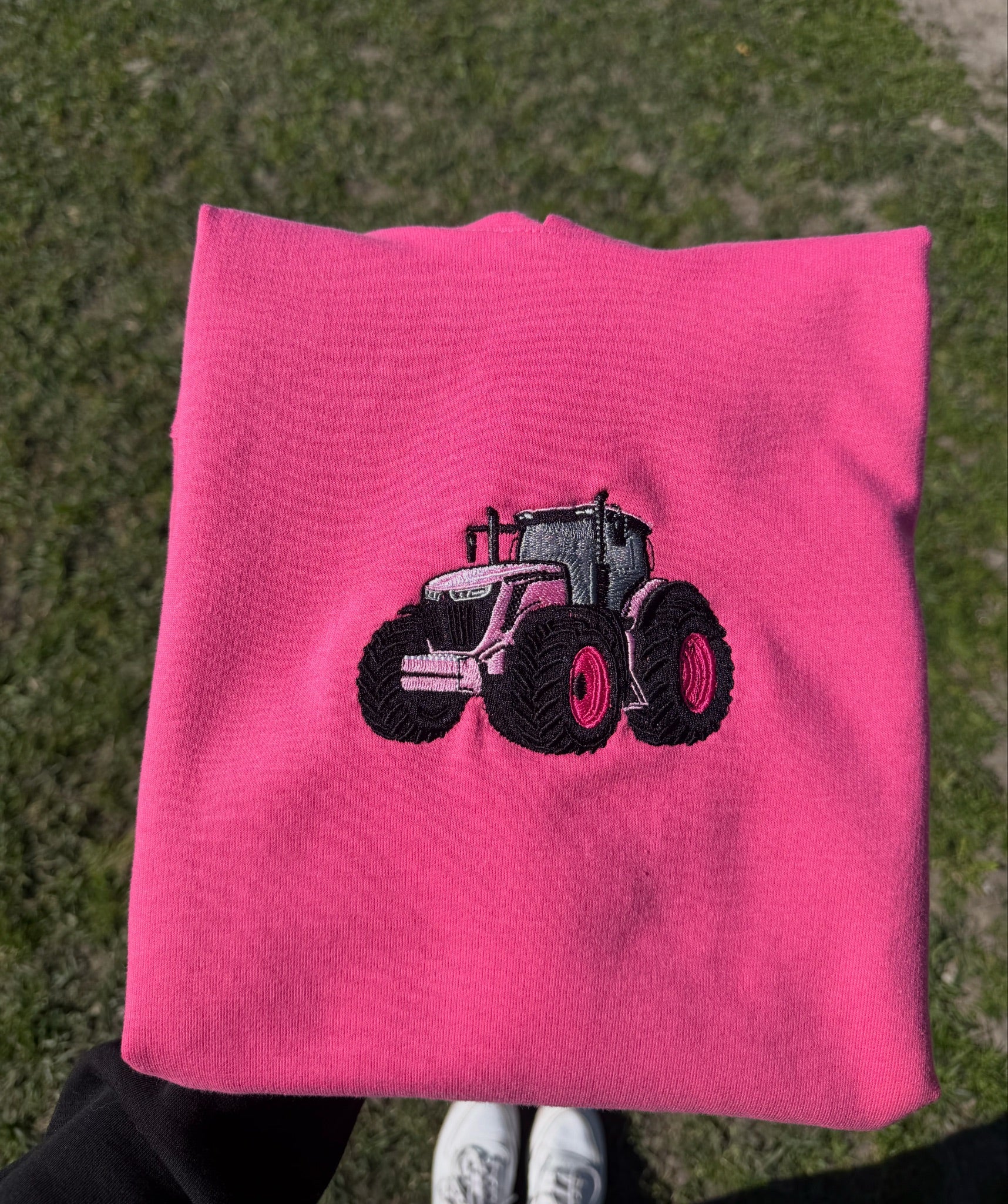 Custom tractor embroidery