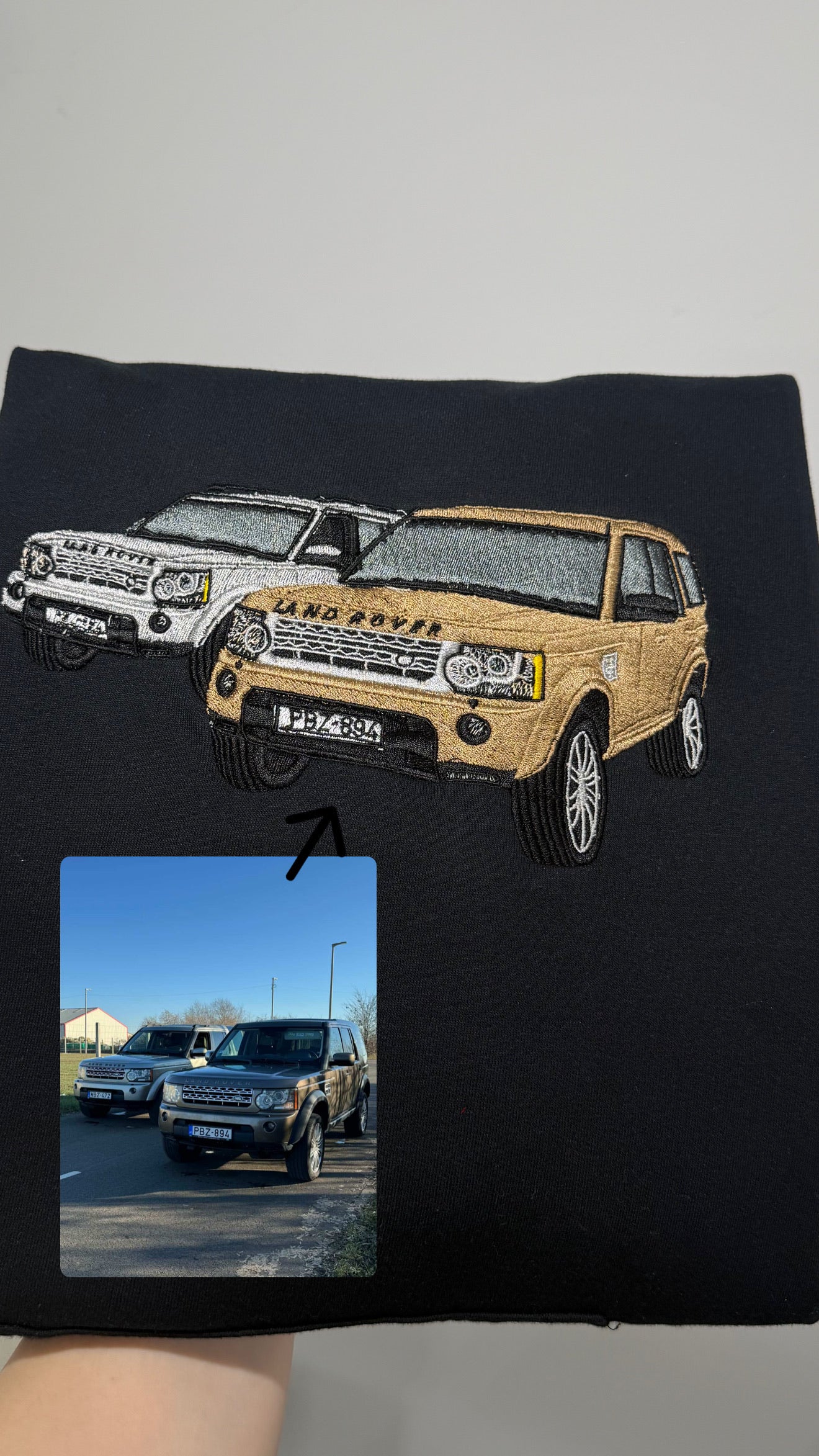 Custom car embroidery