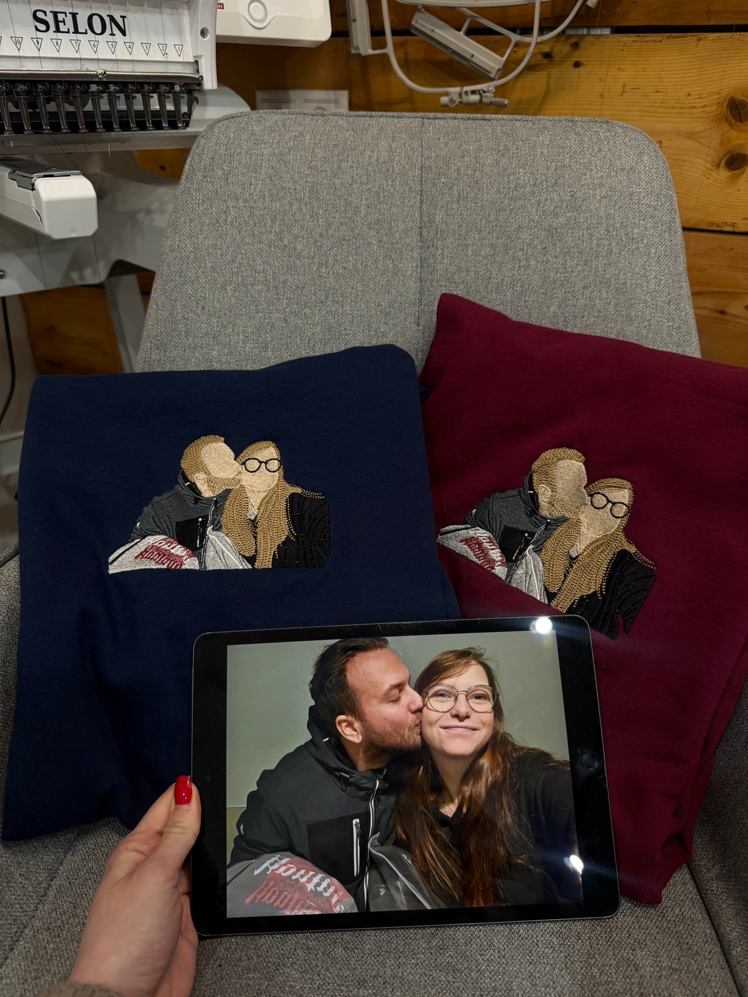 Photo embroidery in color