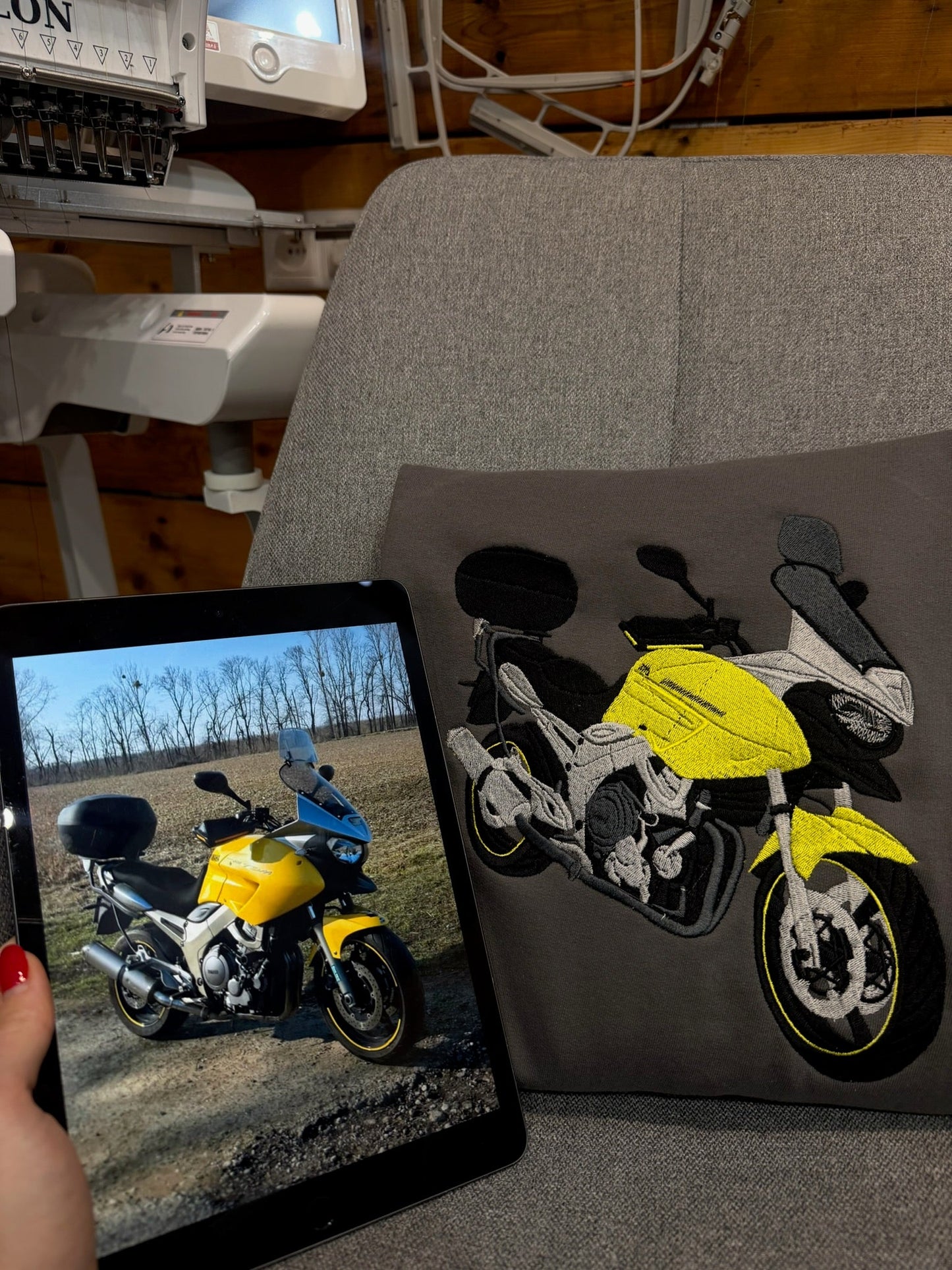 Custom motorcycle embroidery