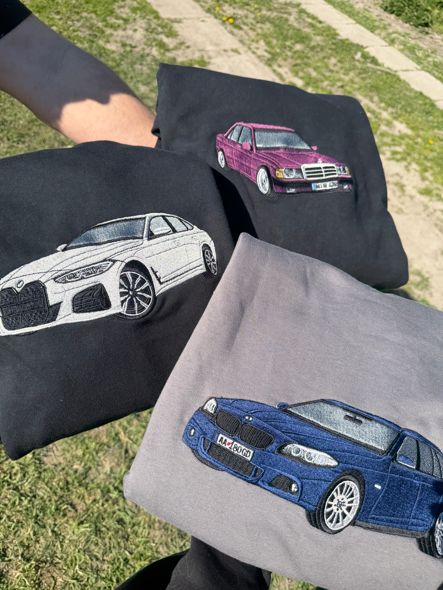 Custom car embroidery