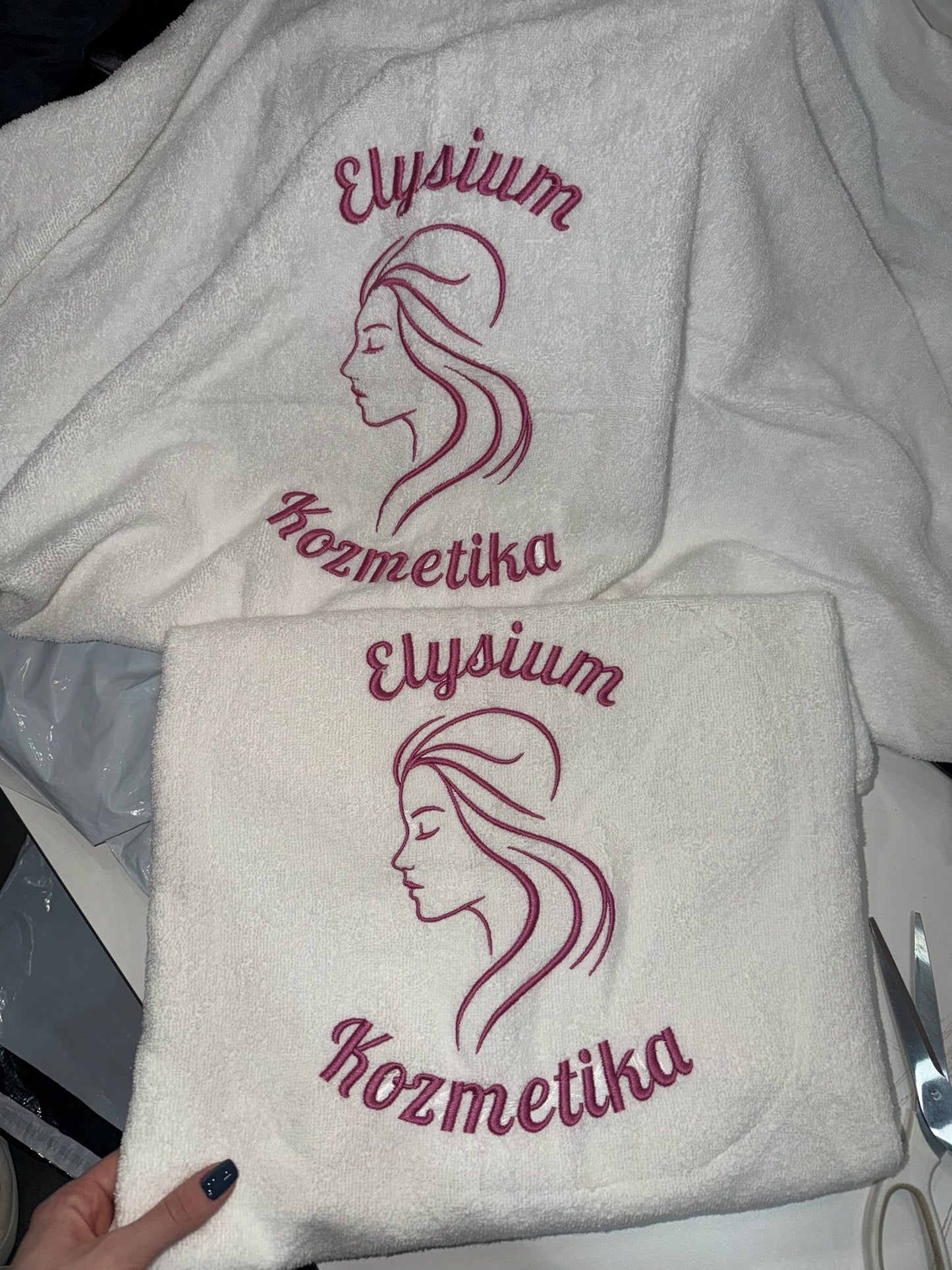 Custom logo embroidery