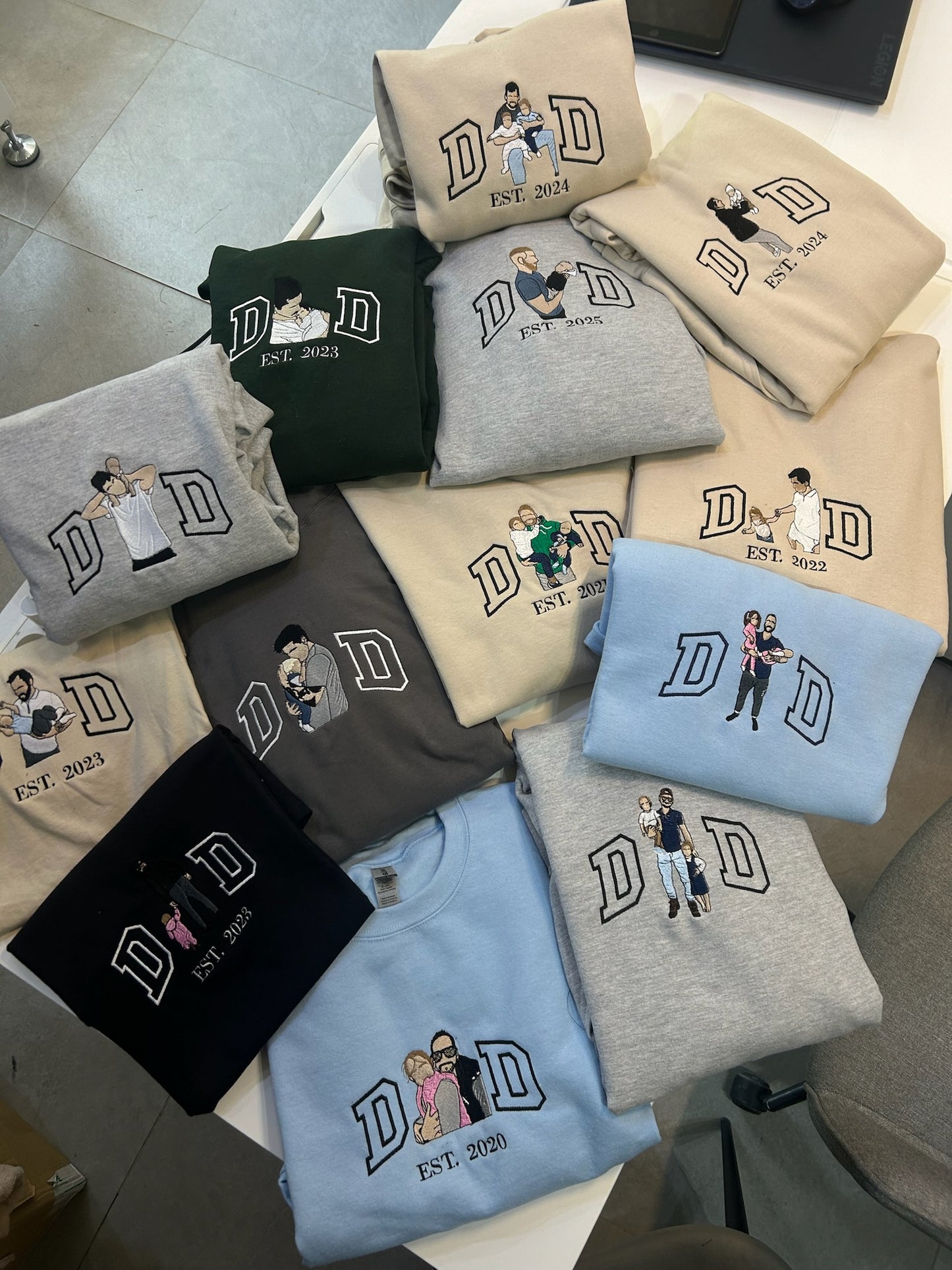 Dad & Mom Embroidery