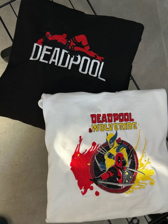 Deadpool & Wolverine embroidered t-shirts