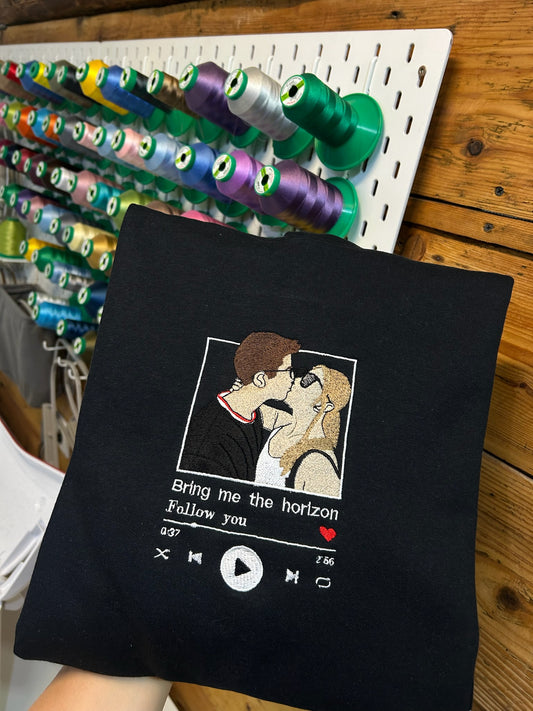 Spotify Code - Line Art with Photo